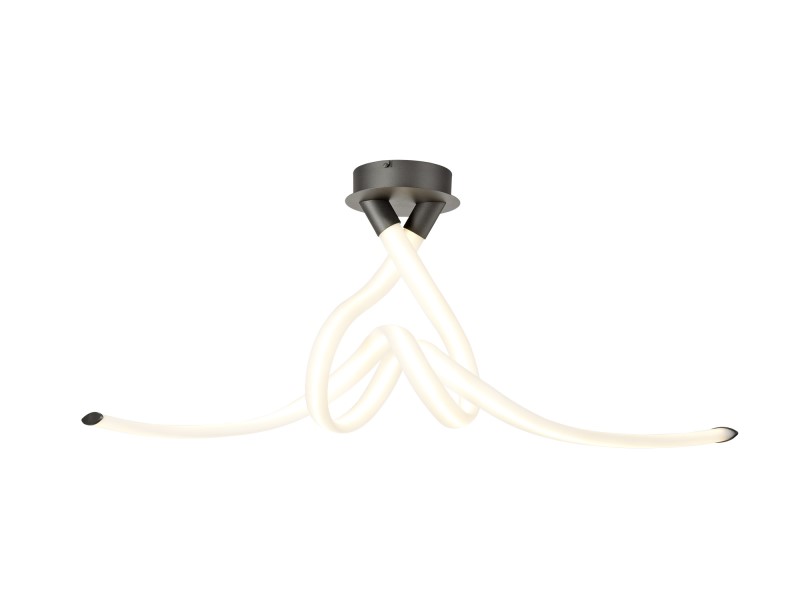 50W LED Semi Ceiling Bow White/Titanium